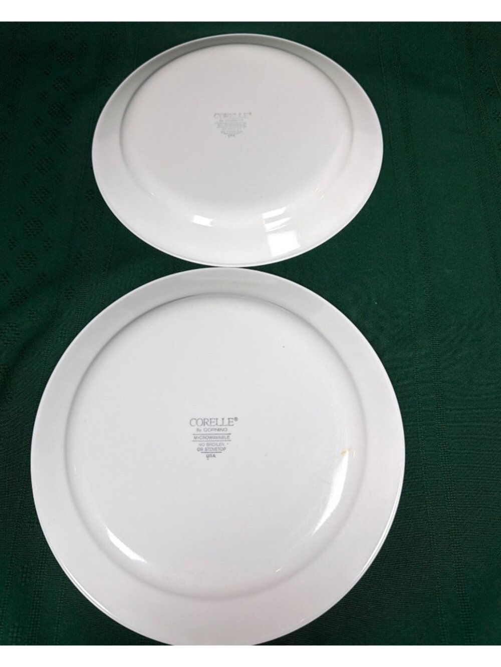 Vintage Lot of 4 Retired 1980s Corelle Corning 10.25" Dinner Plate Peach Garland - Picture 8 of 10
